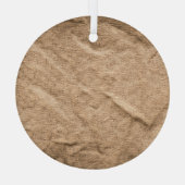 Altbraun Stoff: texturierter Hintergrund. Ornament Aus Glas (Rückseite)