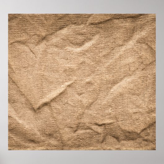 Altbraun Stoff: texturierter Hintergrund. Poster (Vorne)