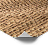 Altbraun Stoff: texturierter Hintergrund. Poster (Ecke)