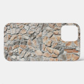Altbraune Burg Stone Textur Case-Mate iPhone Hülle (Rückseite (Horizontal))