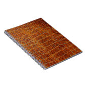 altbraune Ledertextur Notizblock (Rechte Seite)