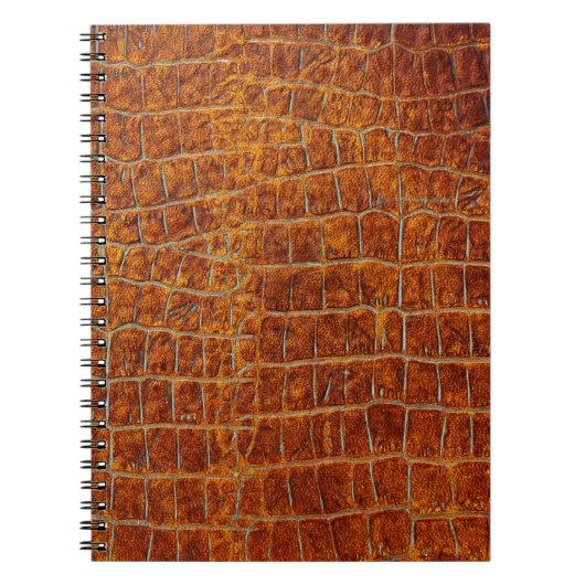 altbraune Ledertextur Notizblock (Vorderseite)