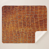 altbraune Ledertextur Sherpadecke (Vorderseite (Horizontal))