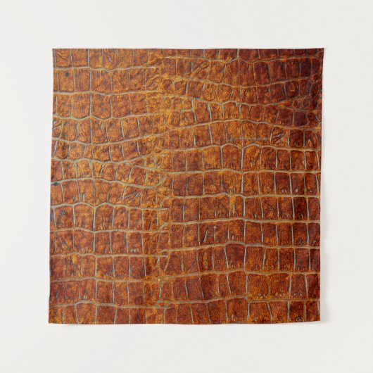 altbraune Ledertextur Wandteppich (Vorderseite)