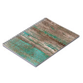 Altbrauner Holzboden mit Peelingschmerzen Notizblock (Linke Seite)