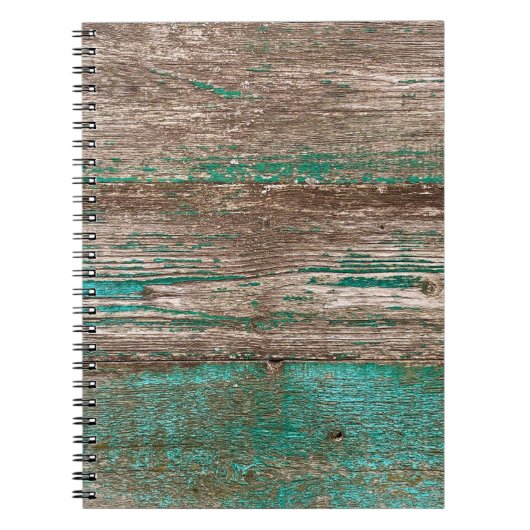 Altbrauner Holzboden mit Peelingschmerzen Notizblock (Vorderseite)