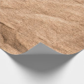 Altbrauner Stoffhintergrund Geschenkpapier (Ecke)