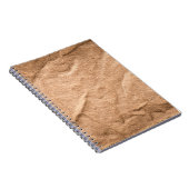 Altbrauner Stoffhintergrund Notizblock (Rechte Seite)