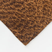 Altbraunes Leder Fleecedecke (Ecke)