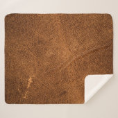Altbraunes Leder Sherpadecke (Vorderseite (Horizontal))
