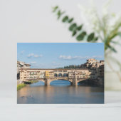 Altbrücke Ponte Vecchio - Florenz, Italien Einladung (Stehend Vorderseite)
