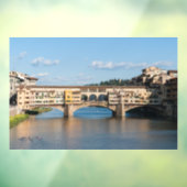 Altbrücke Ponte Vecchio - Florenz, Italien Fensteraufkleber (Blatt 3)