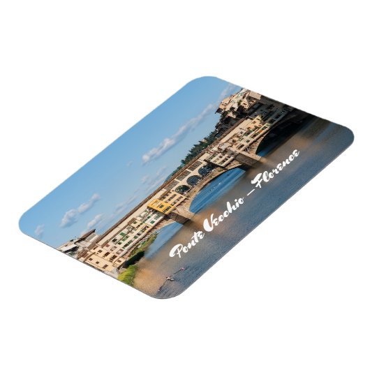 Altbrücke Ponte Vecchio - Florenz, Italien Magnet (Linke Seite)