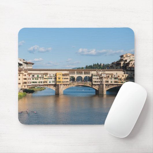 Altbrücke Ponte Vecchio - Florenz, Italien Mousepad (Mit Mouse)