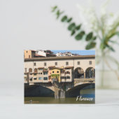 Altbrücke Ponte Vecchio - Florenz, Italien Postkarte (Stehend Vorderseite)
