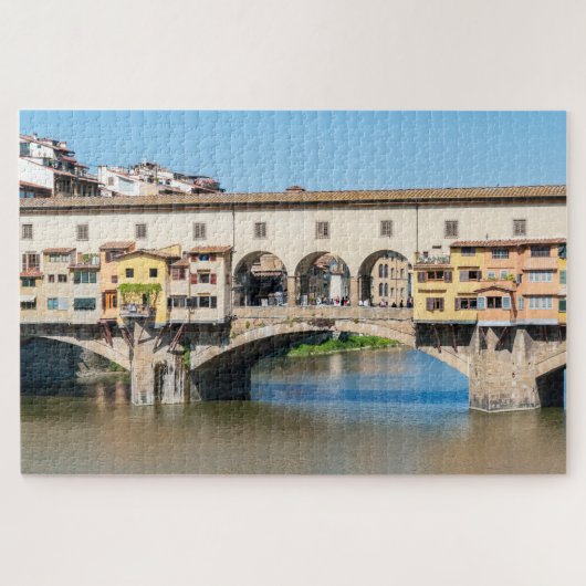 Altbrücke Ponte Vecchio - Florenz, Italien Puzzle (Horizontal)