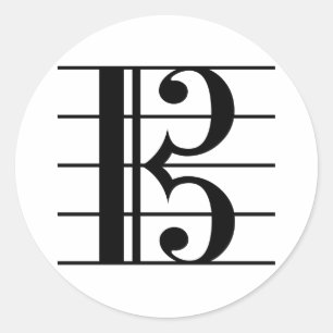 AltClef auf Personal Runder Aufkleber