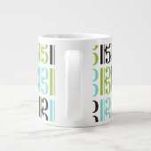 Altclef-Muster Jumbo-Tasse (Rückseite)