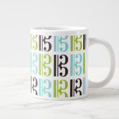 Altclef-Muster Jumbo-Tasse (Rechts)