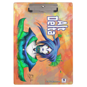 AltDelta Art Series : Blue Geisha Clip Board Klemmbrett