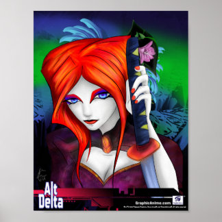 AltDelta Art Series : Shiki mit Schwert Poster