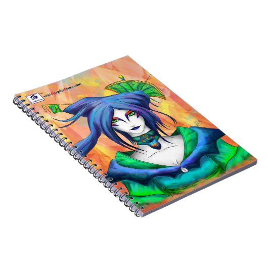 AltDelta : Blue Geisha Notebook Notizblock (Rechte Seite)