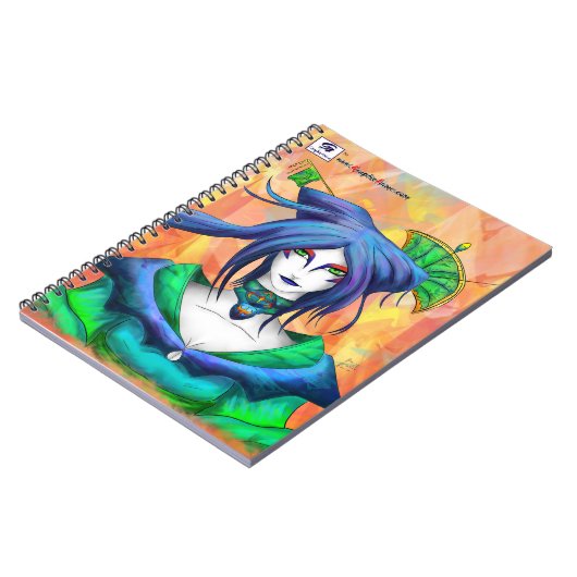 AltDelta : Blue Geisha Notebook Notizblock (Linke Seite)