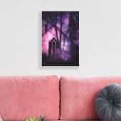 Alte abandonierte Kirche, Lila Glühen Leinwanddruck (Insitu (Wohnzimmer))
