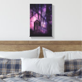 Alte abandonierte Kirche, Lila Glühen Leinwanddruck (Insitu (Schlafzimmer))