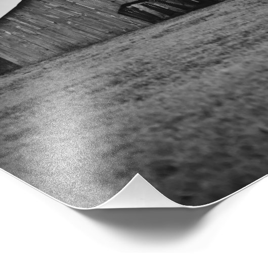 Alte abandonierte Scheune Fotodruck (Ecke)