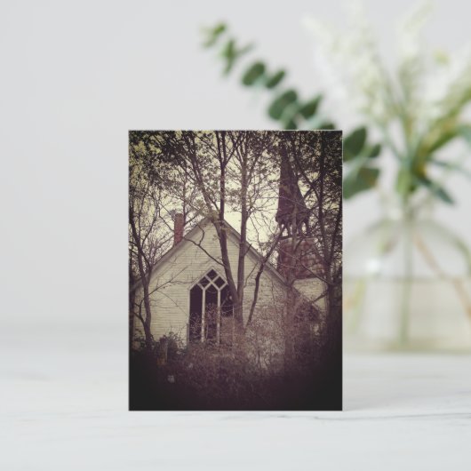 Alte abandrische Kirche Postkarte (Stehend Vorderseite)