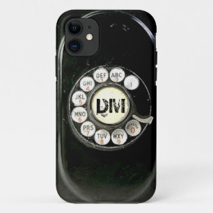 Alte abgenutzte Bakelit-Telefon-Wählscheibe iPhone 11 Hülle