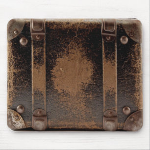 Alte abgenutzte Ledergepäckstücke Mousepad