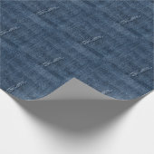Alte abgerissene Denim: Jeans Textur. Geschenkpapier (Ecke)
