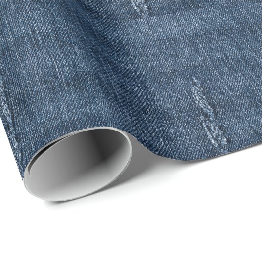 Alte abgerissene Denim: Jeans Textur. Geschenkpapier (Rolleneckpunkt)