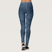 Alte abgerissene Denim: Jeans Textur. Leggings (Rückseite)