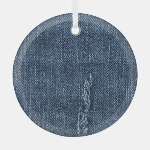 Alte abgerissene Denim: Jeans Textur. Ornament Aus Glas