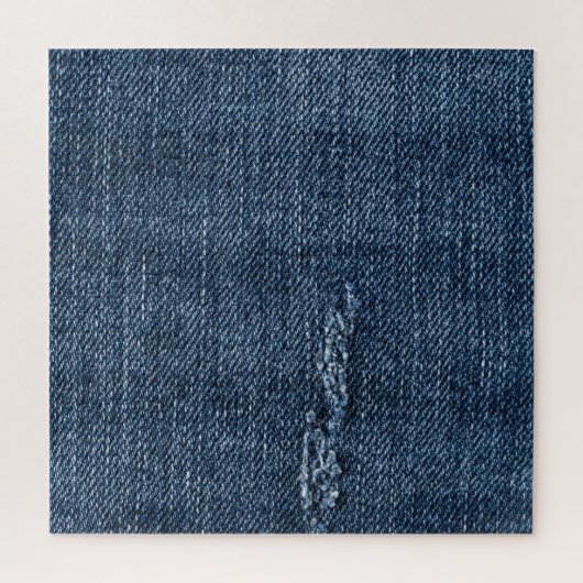 Alte abgerissene Denim: Jeans Textur. Puzzle (Vertikal)