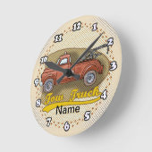 Alte Abschleppwagen-Uhr Runde Wanduhr (Winkel)