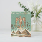 Alte afrikanische Portografie-Briefmarke mit Pyram (Stehend Vorderseite)