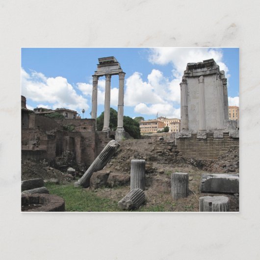 Alte Agora-Tempelruinen Postkarte (Vorderseite)