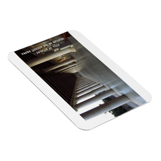 Alte Agora von Athen, Griechenland. Stoa of Attalo Magnet (Rechte Seite)