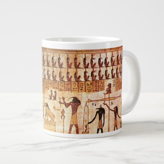 Alte Ägypter Todesgericht Maat Godess Jumbo-Tasse (Vorderseite Rechts)