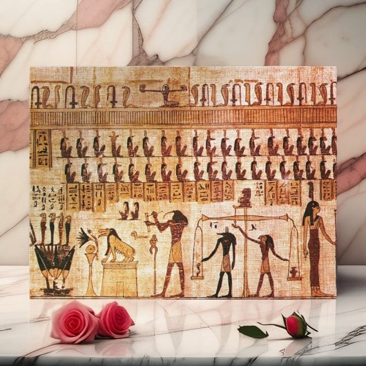 Alte Ägypter Todesgericht Maat Godess Postkarte
