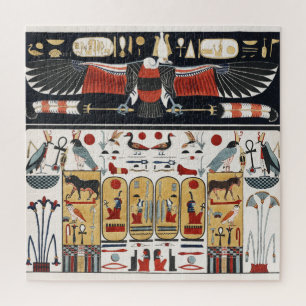 Alte ägyptische Adler Illustration und Ägypten Kun Puzzle