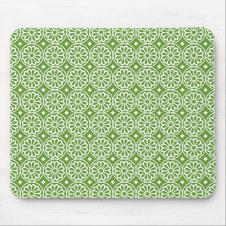 Alte ägyptische Blume - Avocado Green Mousepad