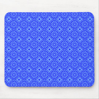 Alte ägyptische Blume - Baby Blue mit Blue Mousepad