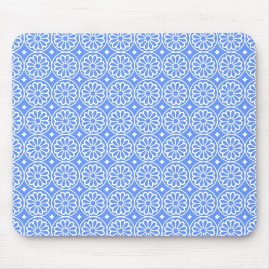 Alte ägyptische Blume - Baby Blue Mousepad (Vorne)