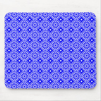 Alte ägyptische Blume - Blau Mousepad