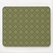 Alte ägyptische Blume - Khaki und Murky Green Mousepad (Vorne)